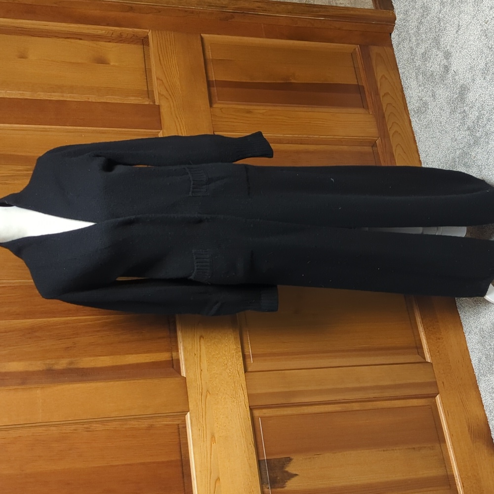 Sisley black floor length sweater